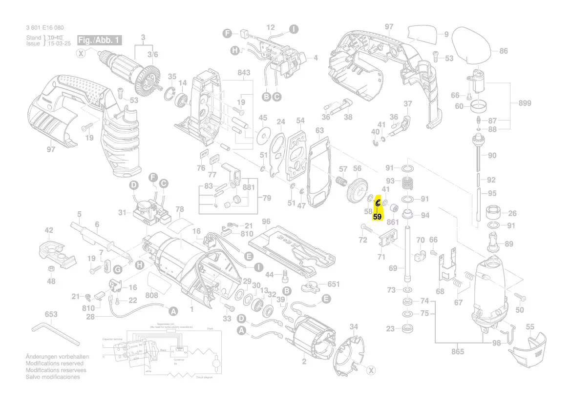 Circlips réf. 2 916 640 905  BOSCH